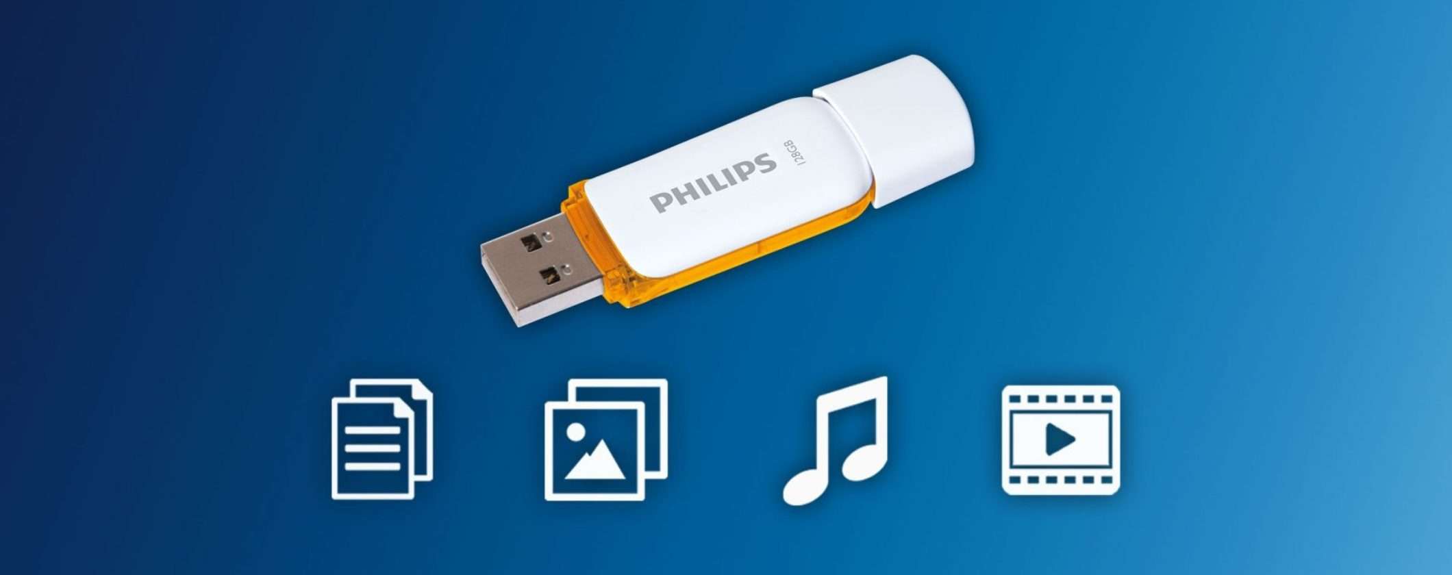 Chiavetta USB Philips 128GB a soli 10€: Amazon SVENDE tutto