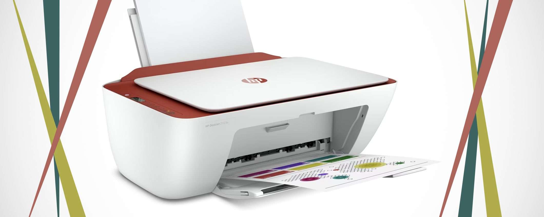 HP DeskJet 2723e: stampante+6 mesi di inchiostro a 44€