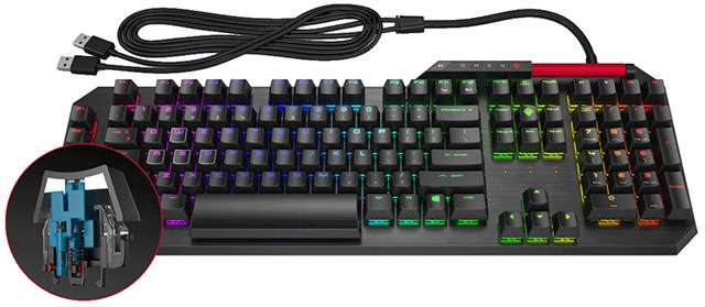 La tastiera da gaming HP OMEN Sequencer