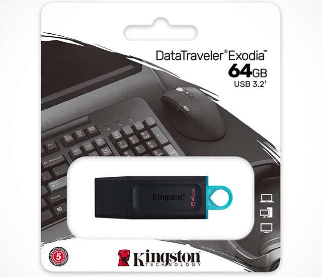 La pendrive Kingston DataTraveler Exodia da 64 GB