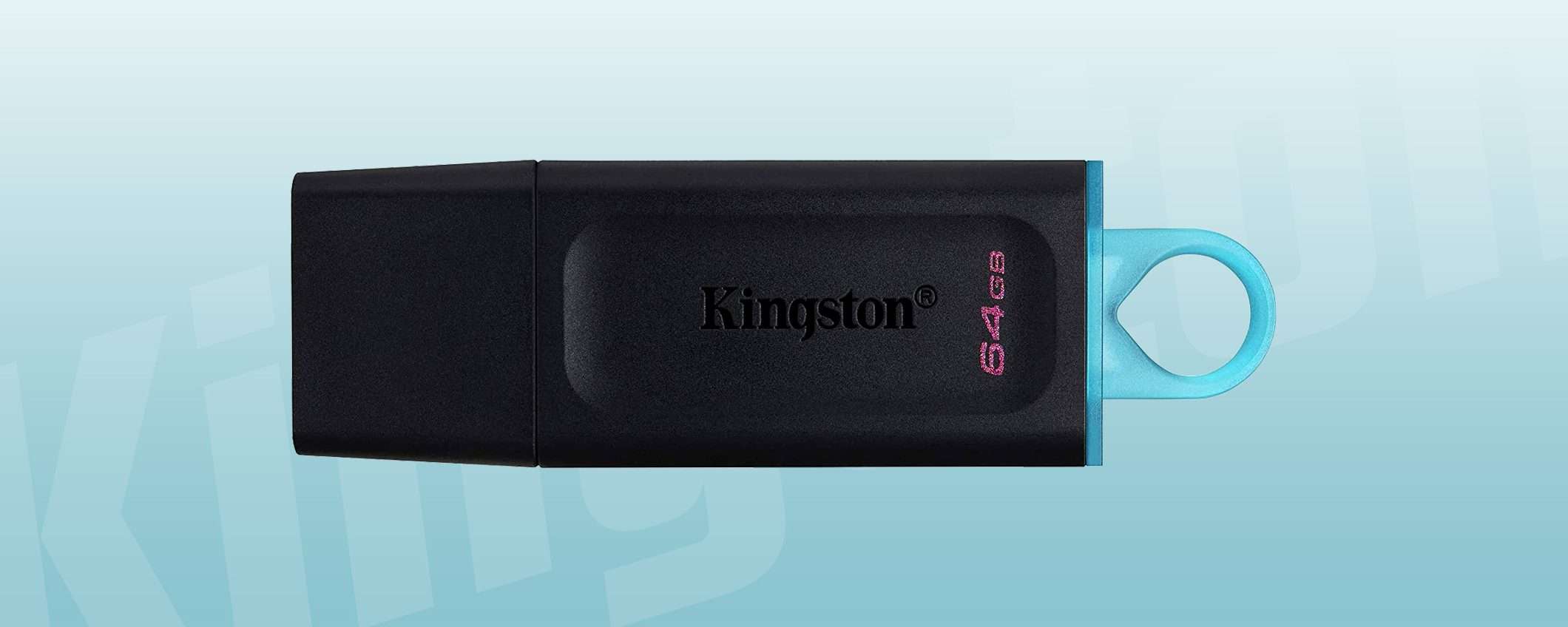 Chiavetta 64 GB Kingston: ultra-veloce a soli 6€
