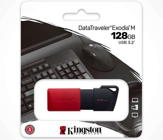 La pendrive Kingston DataTraveler Exodia M da 128 GB