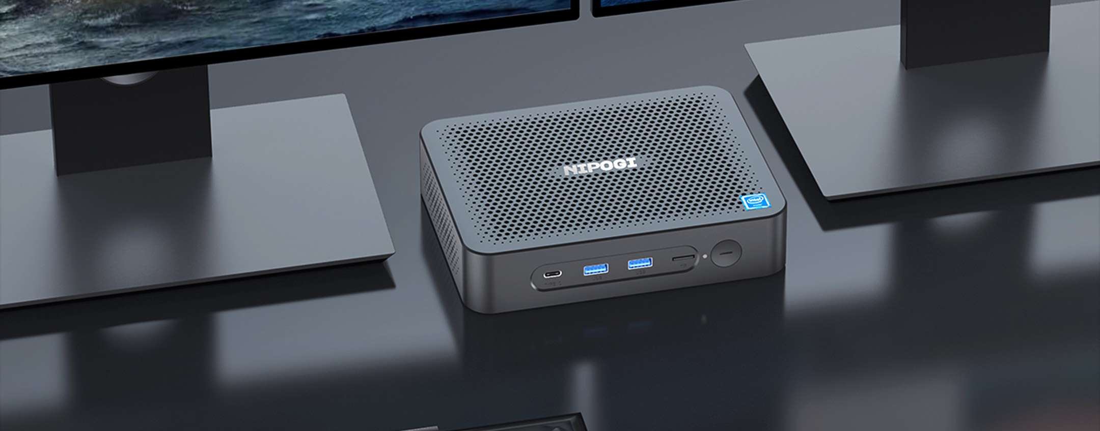 Mini PC NiPoGi Windows 11 Pro - Intel N97 12th, 8GB RAM, 256GB SSD