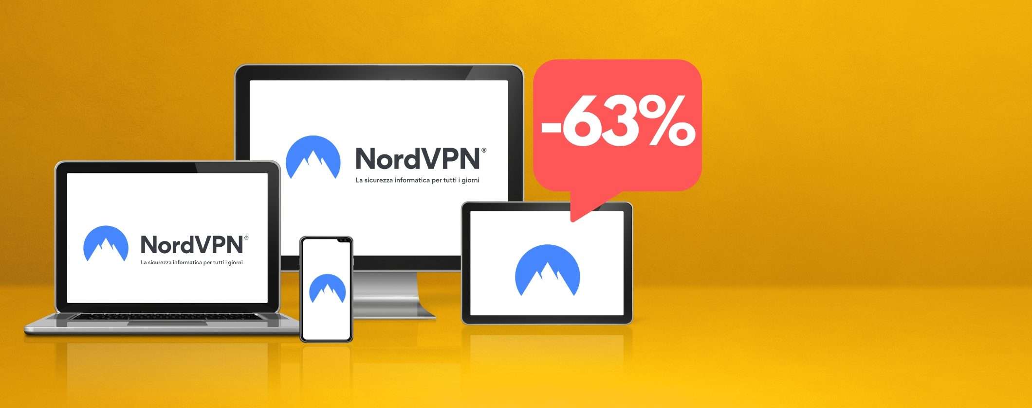 NordVPN, nuovo anno, nuova occasione: oggi 63% di sconto