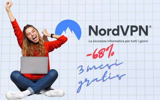 NordVPN: VPN top quality oggi al 68% di sconto e 3 mesi GRATIS