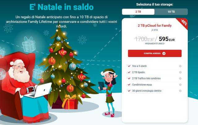 pCloud sconti natalizi