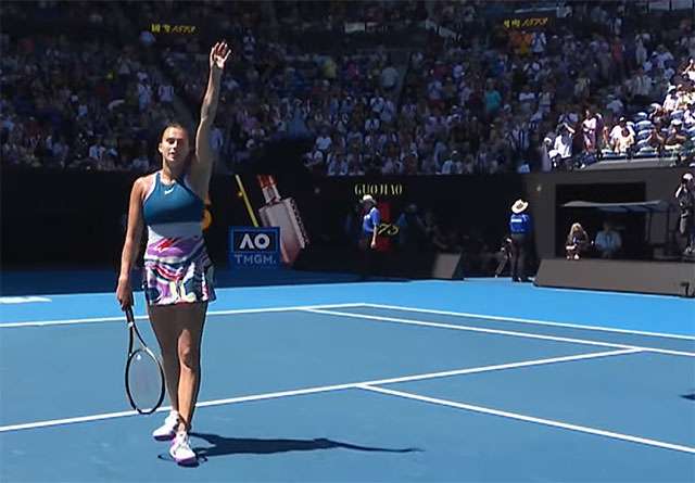 Aryna Sabalenka agli Australian Open