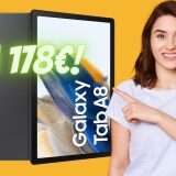 Samsung Galaxy Tab A8 da INFARTO: su Amazon solo 178€