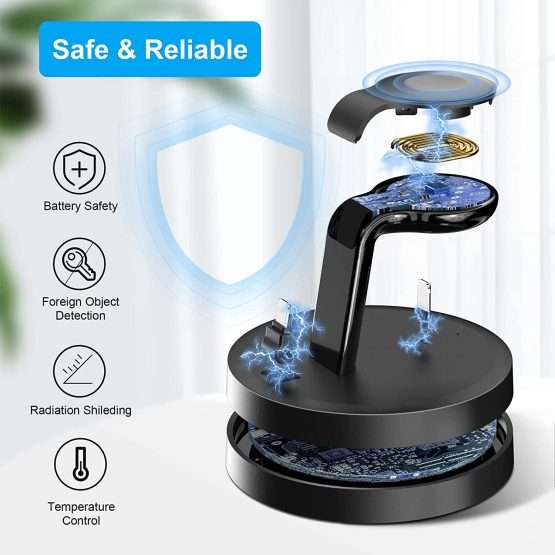 stazione di ricarica 3 in 1