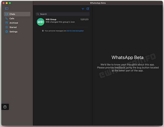 La nuova interfaccia della versione di WhatsApp per macOS realizzata con Catalyst