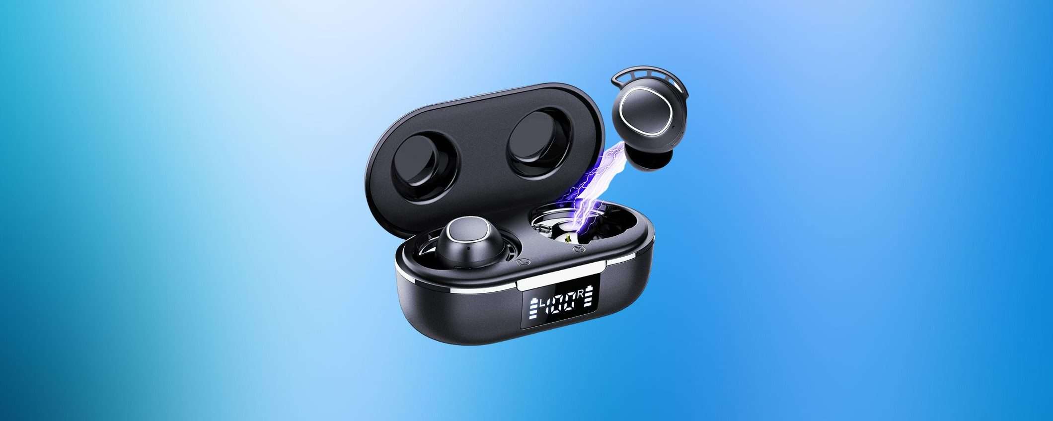 Auricolari bluetooth 5.3 con display: OFFERTISSIMA Amazon (-60%)