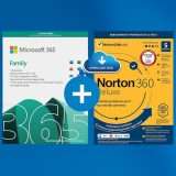 Microsoft 365 Family + Norton Antivirus: bundle in super offerta (-69%)