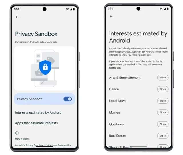 Privacy Sandbox per Android