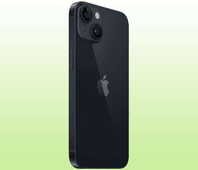 Il nuovo iPhone 14 nella colorazione Mezzanotte