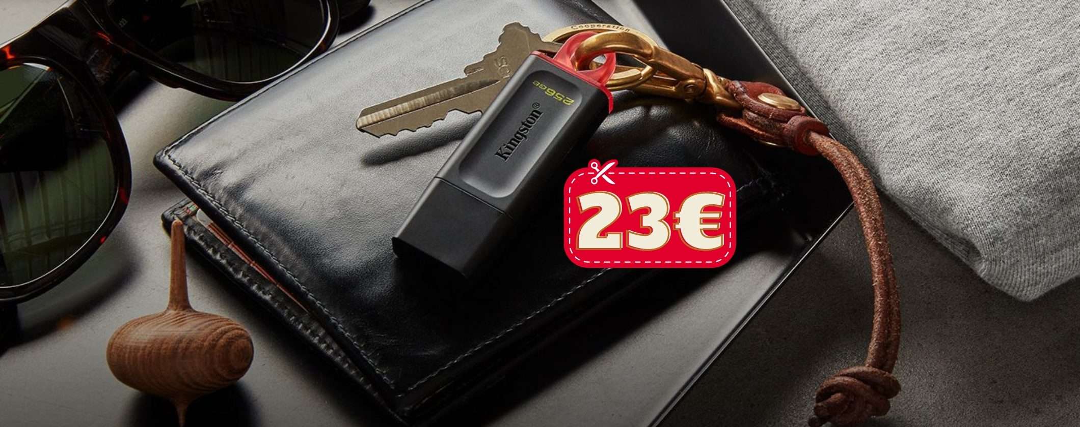Chiavetta USB 256GB Kingston: solo 23€, Amazon fuori di testa