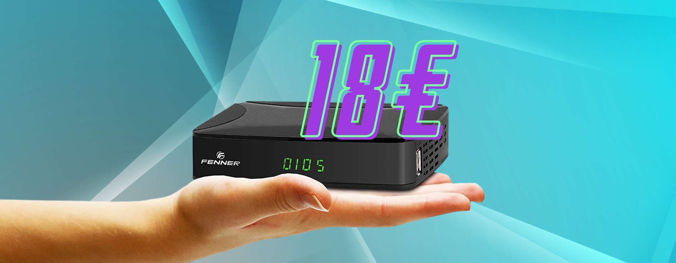 Digitale terrestre: Decoder Fenner a 18€ su Amazon, una BOMBA