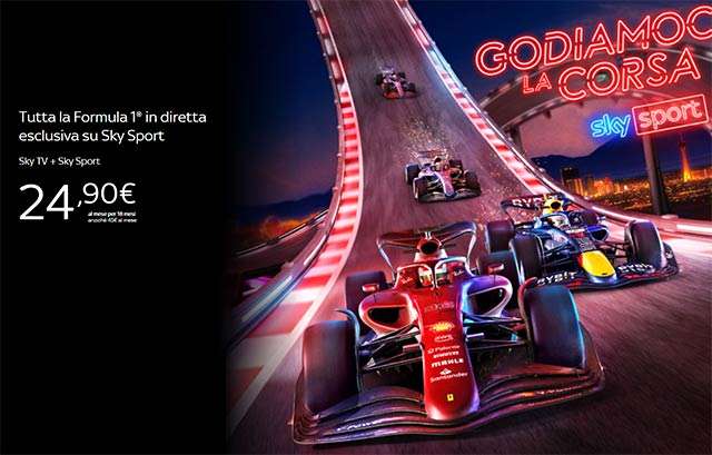 La promo di Sky per il campionato di Formula 1