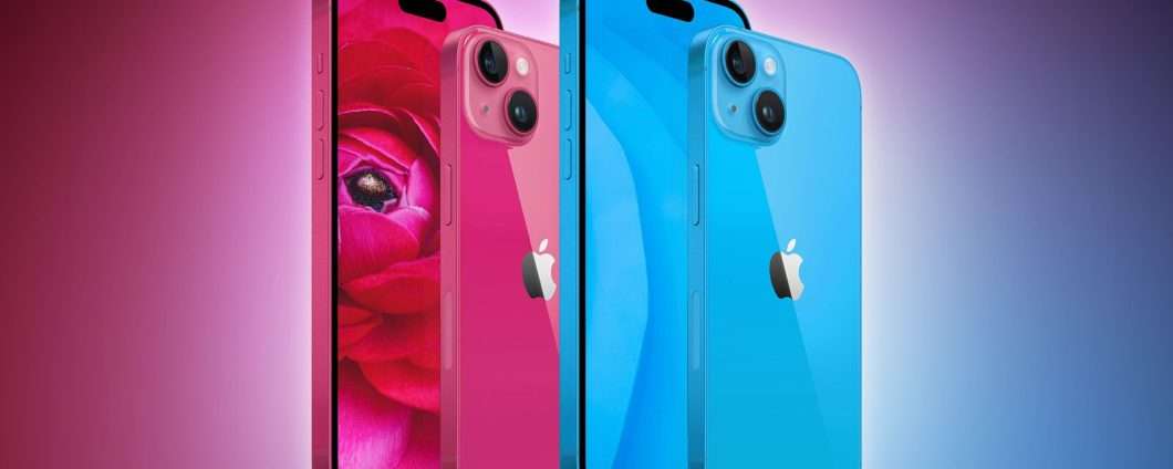 iPhone 15 "base" e Plus in colorazione rosa scuro e azzurro brillante