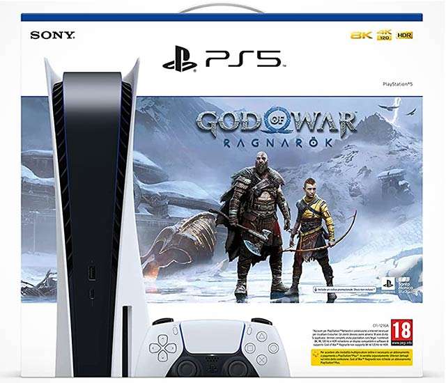 l bundle con PS5 Standard Edition e God of War Ragnarok