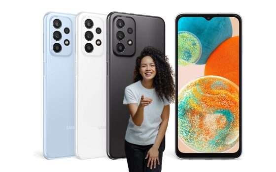 Samsung Galaxy A23: su Amazon a rate tasso zero da soli 46€