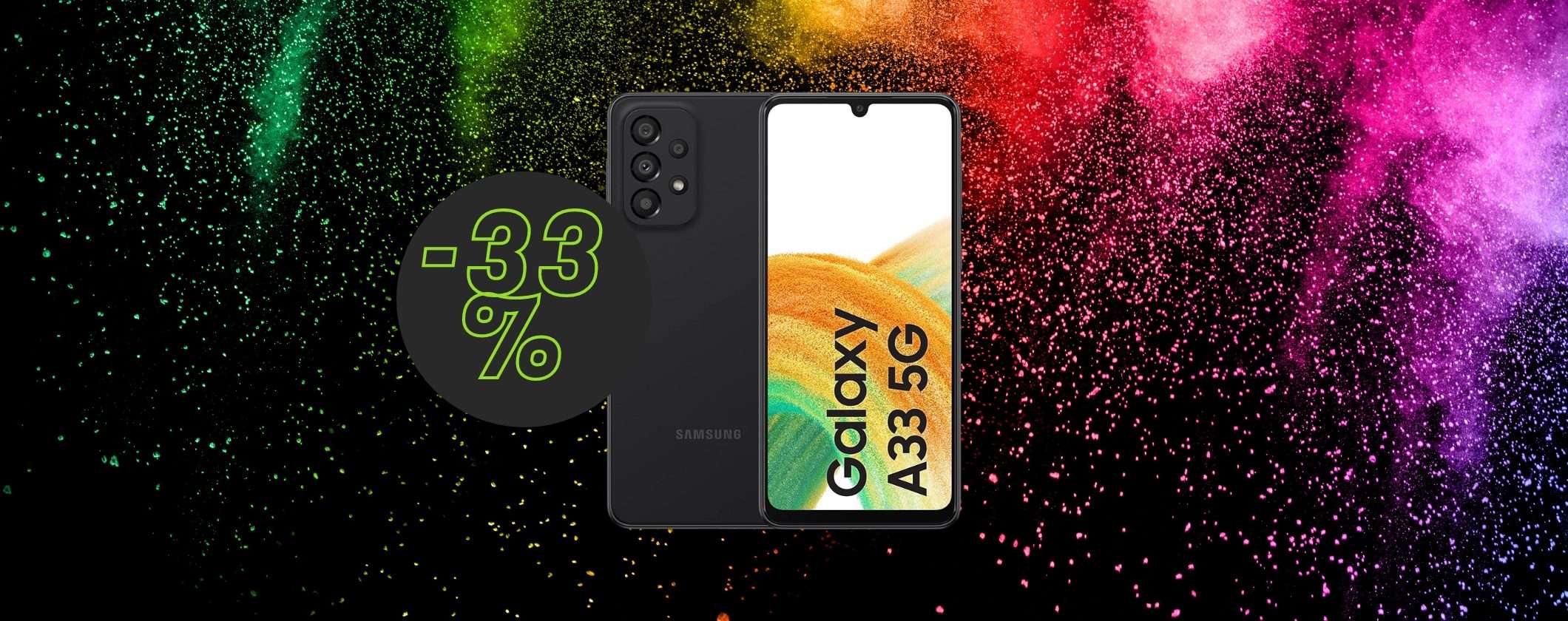 Samsung Galaxy A33: lo smartphone che tutti vogliono (-33%)