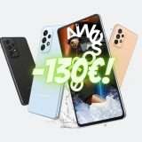 Samsung Galaxy A53: sconto immediato di 130€ con Amazon