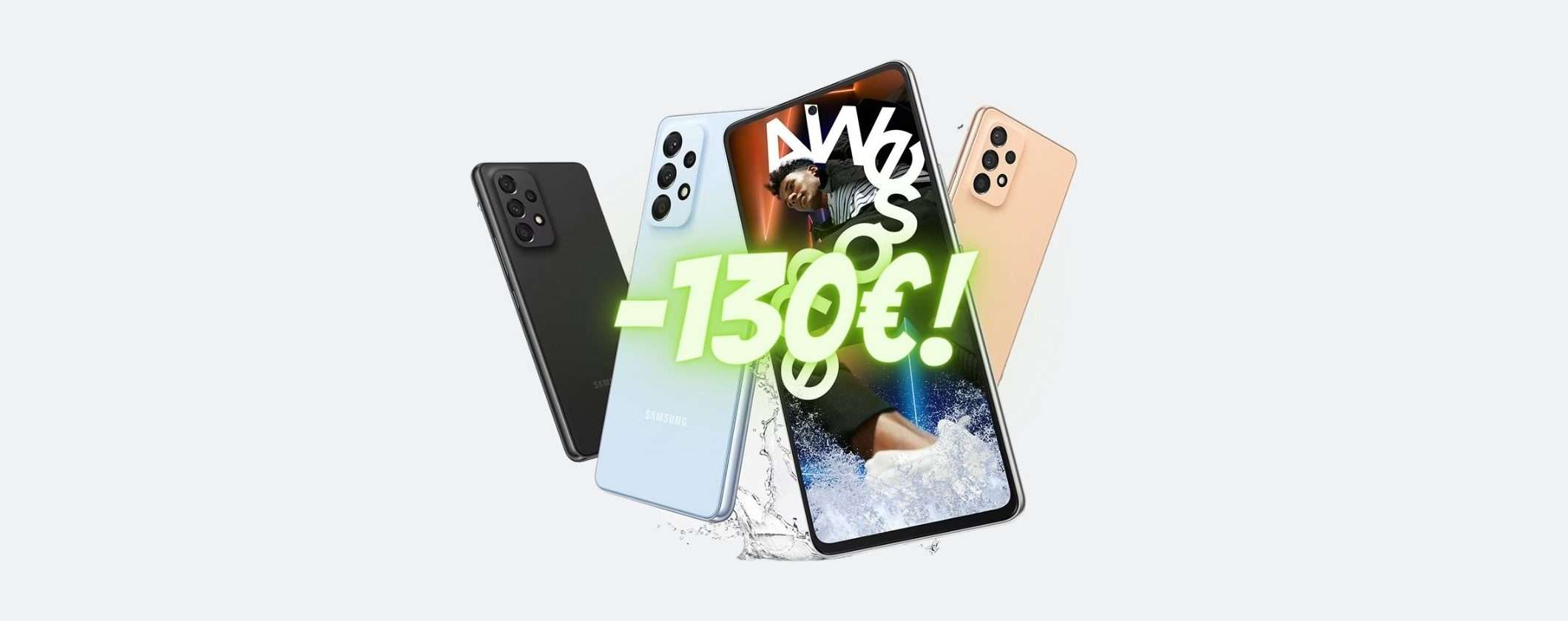 Samsung Galaxy A53: sconto immediato di 130€ con Amazon