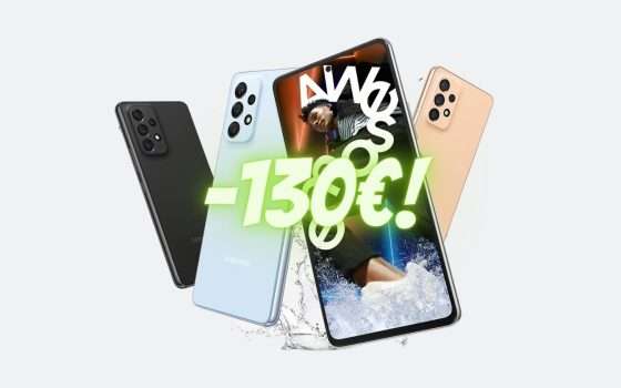 Samsung Galaxy A53: sconto immediato di 130€ con Amazon