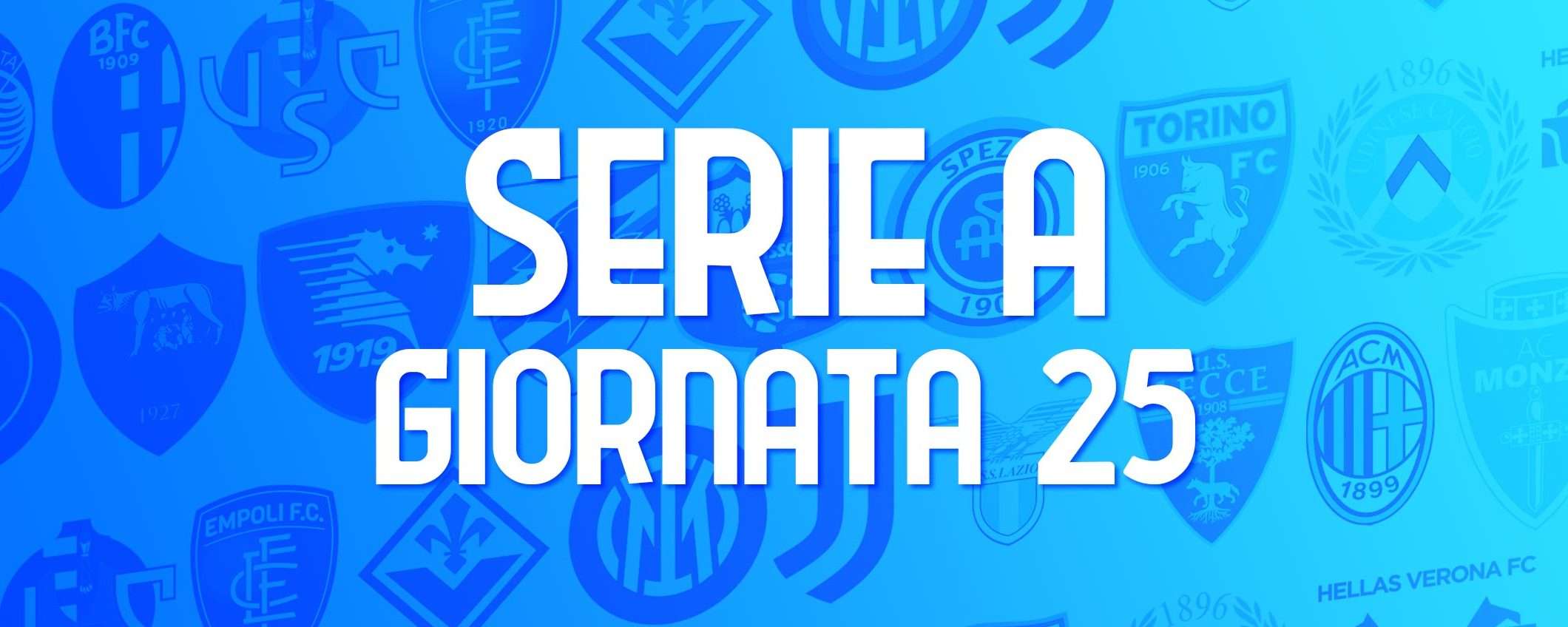 Serie A, giornata 25: le partite (orari e streaming)