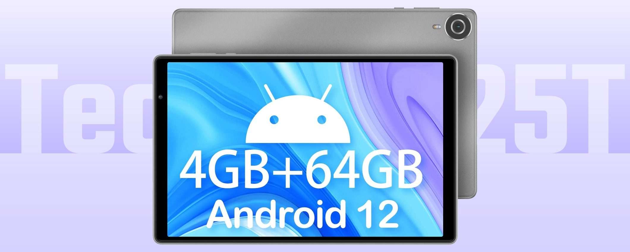 Tablet Android con Wi-Fi 6 a 89 euro: tutto vero