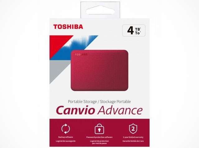 Il disco fisso esterno Toshiba Canvio Advance da 4 TB