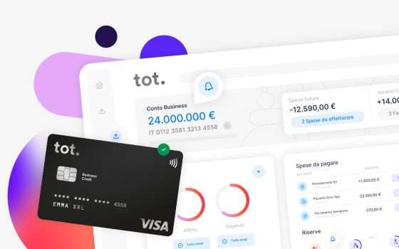 Il conto aziendale più completo? È Tot: ottieni un mese gratis