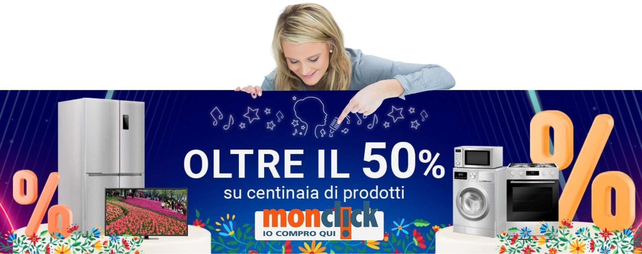 Volantino Monclick Festival degli Sconti: fino al 50% di risparmio