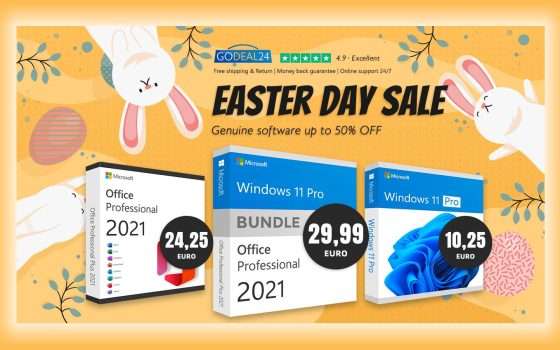 Sconti di Pasqua 2023: aggiorna il tuo software Microsoft (da 7.25€)
