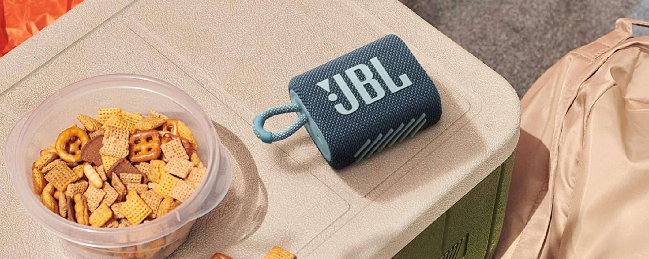 Speaker Bluetooth JBL GO 3: il ritorno al suo MINIMO STORICO (solo 29€)
