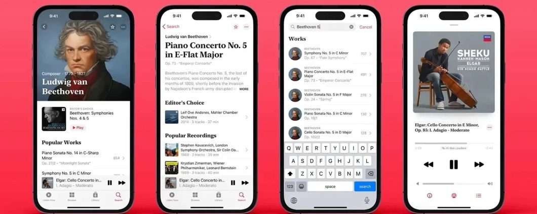 Apple Music Classical disponibile da oggi in Italia