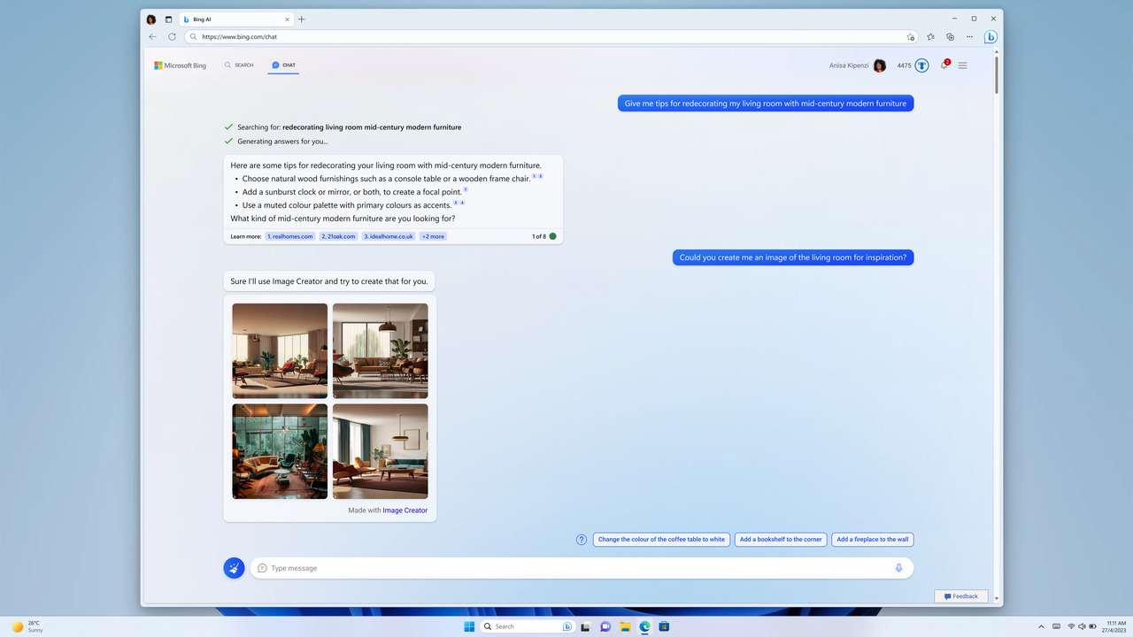 Microsoft lancia Bing Image Creator: da oggi il browser genera immagini con DALL-E