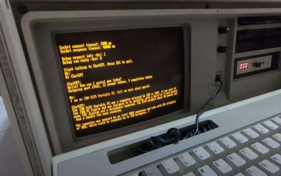 ChatGPT funziona persino su un PC IBM del 1984!