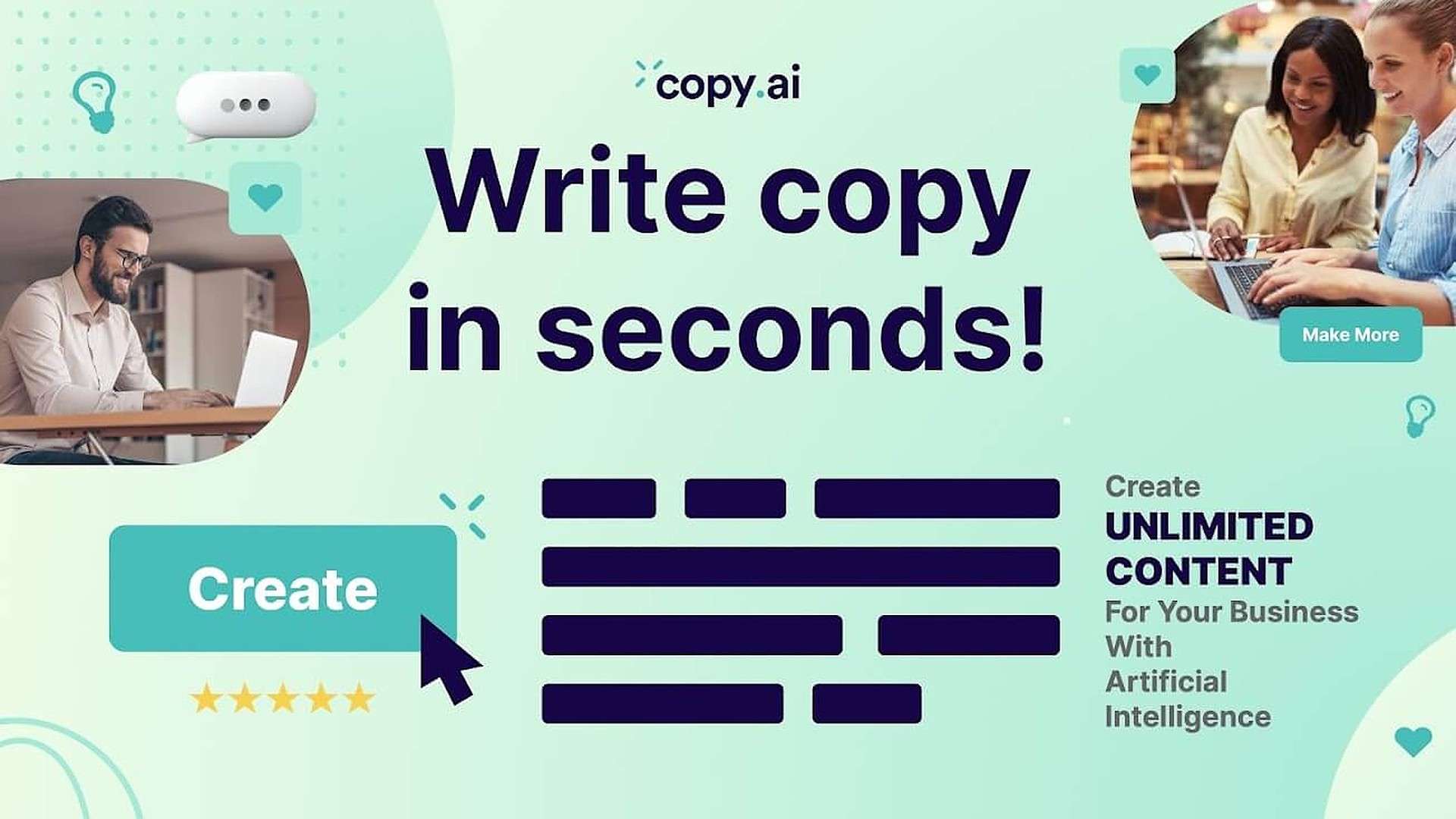 Copy.ai strumento IA per generazione contenuti copy