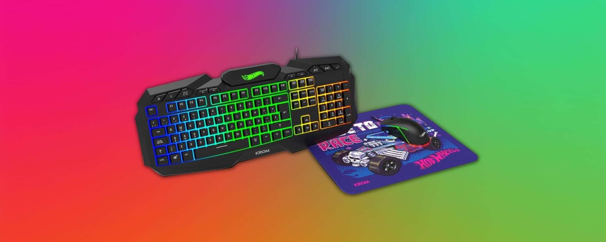 Kit tastiera, mouse e tappetino: solo 19€ in offerta Amazon