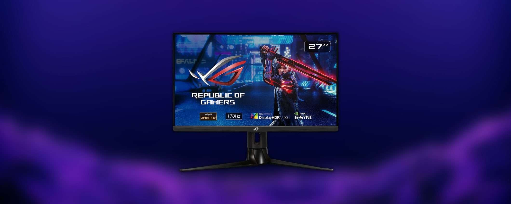 Mostruoso monitor da gaming ASUS ROG: oltre 200€ di sconto su Amazon