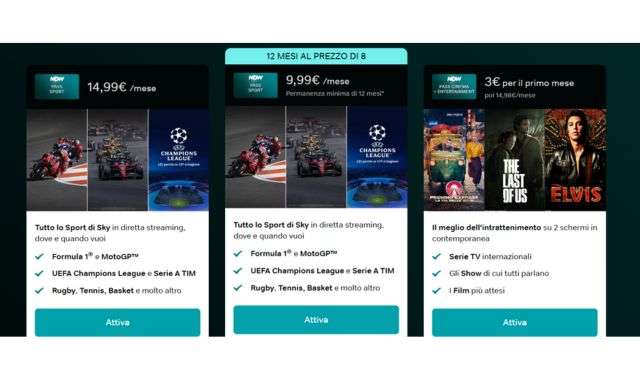 NOW Hai 4 Mesi GRATIS Sul Pass Sport Con Questa Offerta NOW Hai 4 Mesi GRATIS Sul Pass Sport Con Questa Offerta