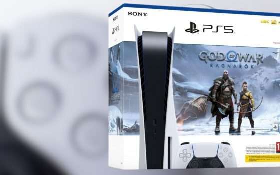 PS5 Standard Edition + God of War: Ragnarok a soli 498€ su Amazon