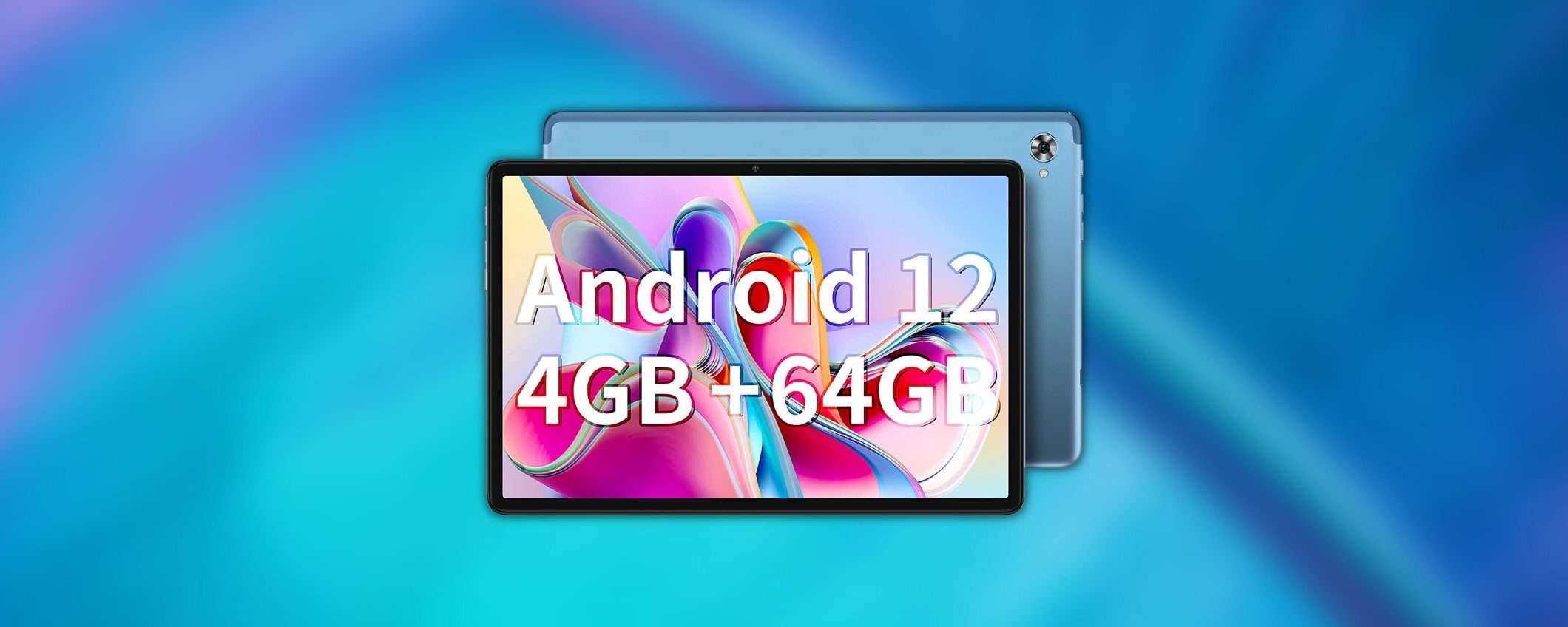 Tablet Android 12 in offerta: col doppio sconto lo paghi 99€
