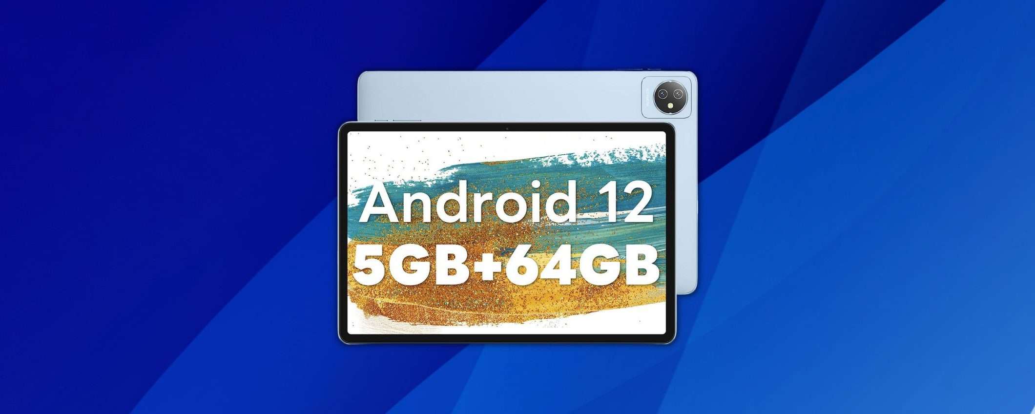 Tablet Android 12 da 10 pollici con 5GB di RAM: solo 84 euro su Amazon