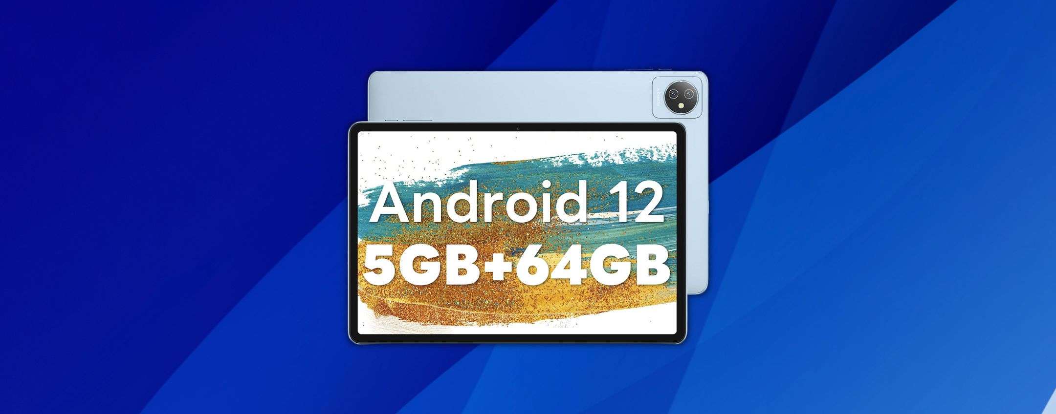 Tablet Android 12 da 10 pollici con 5GB di RAM: solo 84 euro su Amazon