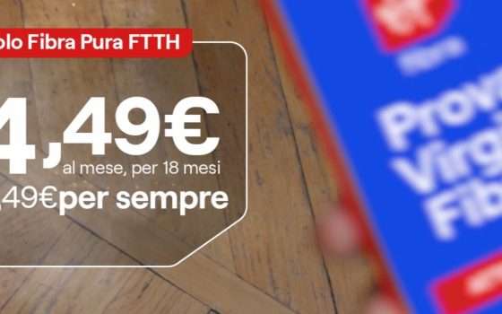 Virgin Fibra: FTTH a 24,49€ con prezzo bloccato