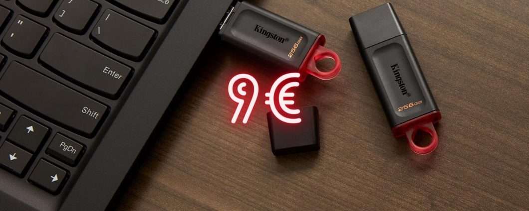 Chiavetta USB Kingston: archiviazione veloce da 128GB a soli 9€