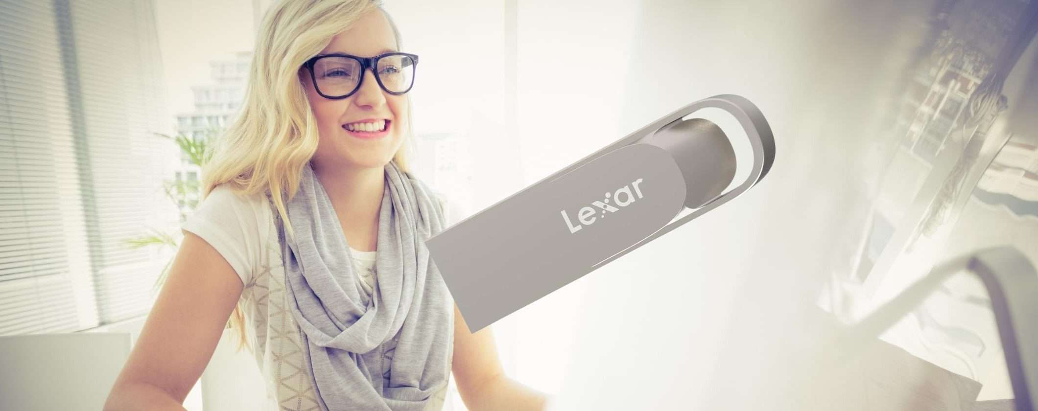 Chiavetta USB Lexar 3.0 da 128 GB scontata del 36% su Amazon