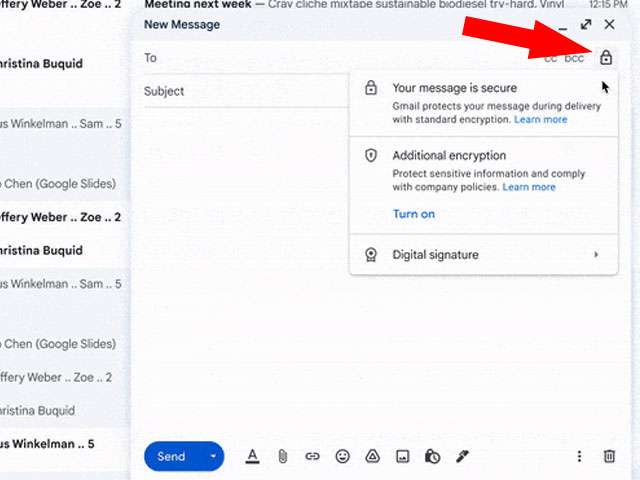 La crittografia CSE (client-side encryption) in azione nel client di Gmail